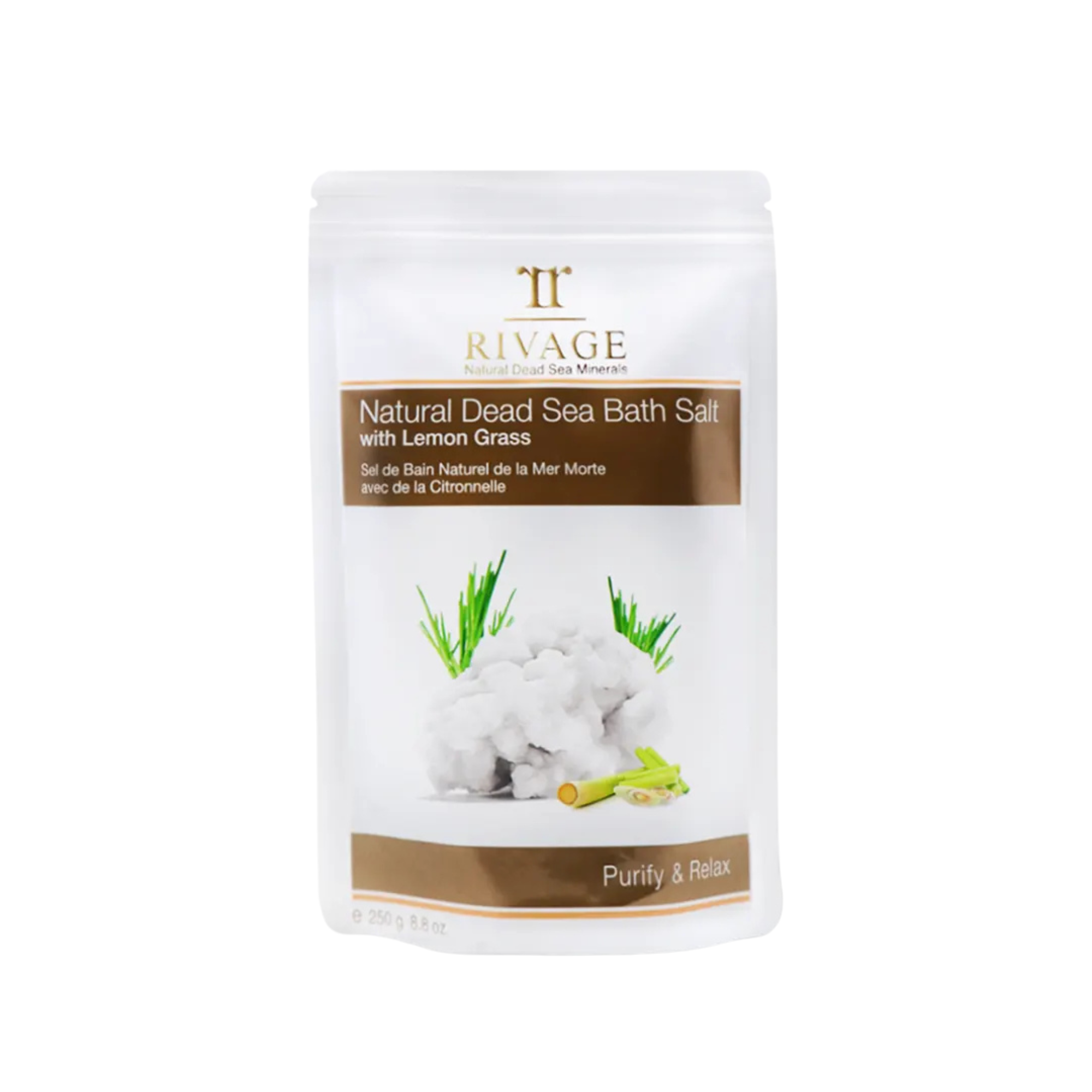 Sels de bain naturel de la mer Morte avec Citronelle